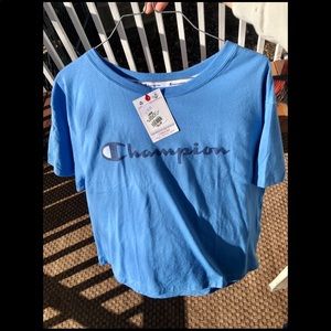 Champion Blue Crop T-shirt